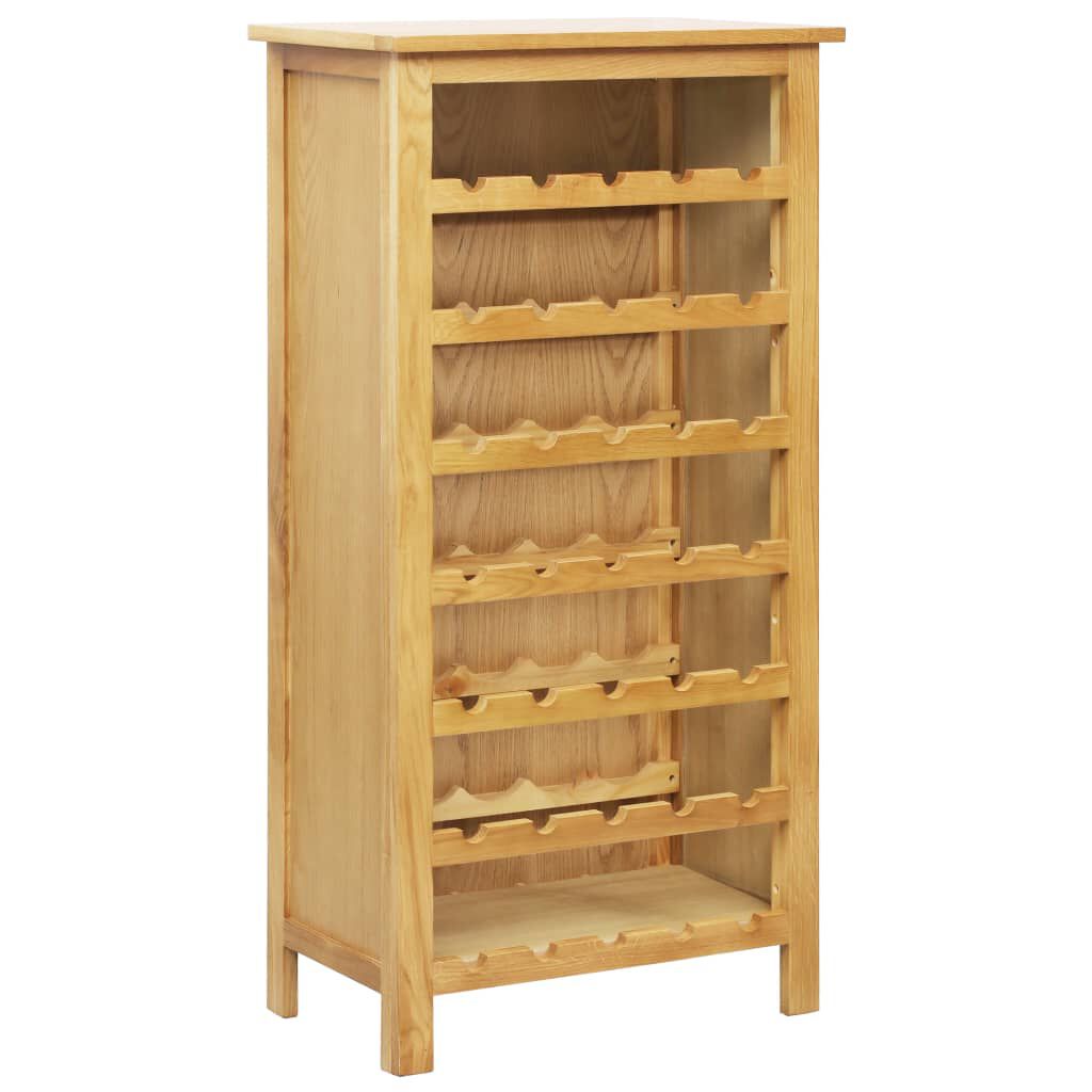 vidaXL Κάβα Κρασιών 56 x 32 x 110 εκ. από Μασίφ Ξύλο Δρυός