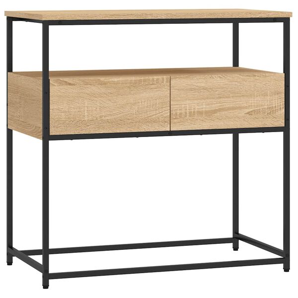 vidaXL Κονσόλα Τραπεζιού Sonoma Δρυς 75 x 40 x 75 εκ. από Τεχνητό Ξύλο