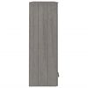 vidaXL Πάνω Μέρος Ντουλαπιού HAMAR Αν. Γκρι 85x35x100 εκ. Μασίφ Πεύκο