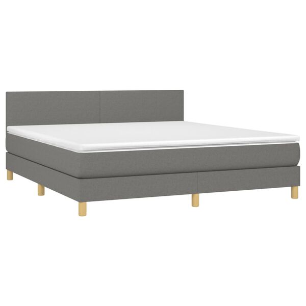 vidaXL &Kappa;&rho;&epsilon;&beta;ά&tau;&iota; Boxspring &mu;&epsilon; &Sigma;&tau;&rho;ώ&mu;&alpha; &Sigma;&kappa;&omicron;ύ&rho;&omicron; &Gamma;&kappa;&rho;&iota; 160x200 &epsilon;&kappa; &Upsilon;&phi;&alpha;&sigma;&mu;ά&tau;&iota;&nu;&omicron;