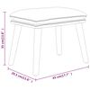 vidaXL Υποπόδιο Taupe 45 x 29,5 x 35 εκ. Υφασμάτινο