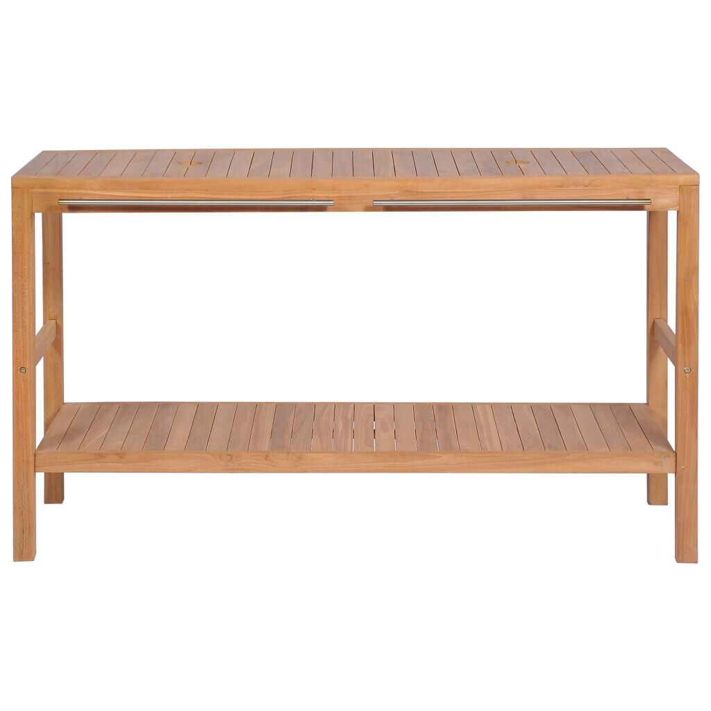 vidaXL Έπιπλο Μπάνιου 132 x 45 x 75 εκ. από Μασίφ Ξύλο Teak