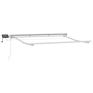 vidaXL &Chi;&epsilon;&iota;&rho;&omicron;&kappa;ί&nu;&eta;&tau;&omicron; &pi;&lambda;&alpha;ί&sigma;&iota;&omicron; &tau;έ&nu;&tau;&alpha;&sigmaf; &mu;&epsilon; LED &Lambda;&epsilon;&upsilon;&kappa;ό&sigmaf; 2,5 x 2 m &Alpha;&lambda;&omicron;&upsilon;&mu;ί&nu;&iota;&omicron;