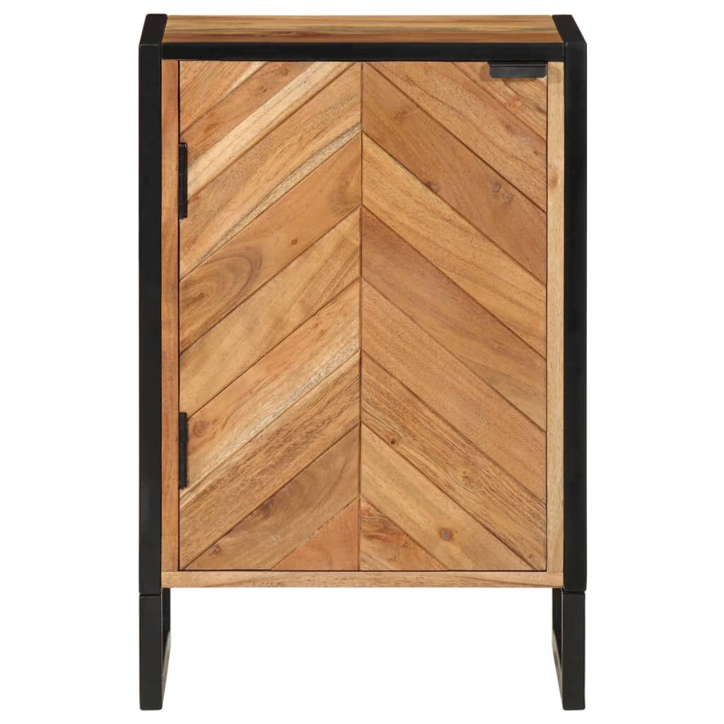 vidaXL Ντουλάπι Μπάνιου Επιτοίχιο 40x30x60 εκ. Μασίφ Ακακία/Σίδερο