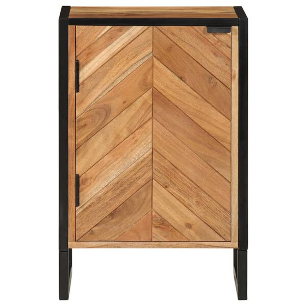 vidaXL Ντουλάπι Μπάνιου Επιτοίχιο 40x30x60 εκ. Μασίφ Ακακία/Σίδερο