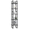 vidaXL Βιβλιοθήκη με 5 Ράφια Γκρι 40 x 30 x 175 εκ. από Ξύλο Πεύκου