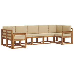 vidaXL &Sigma;&epsilon;&iota;&rho;ά &Kappa;&alpha;&nu;&alpha;&pi;έ &Epsilon;&xi;&omega;&tau;&epsilon;&rho;&iota;&kappa;&omicron;ύ &mu;&epsilon; &mu;&alpha;&xi;&iota;&lambda;ά&rho;&iota; 7 pcs &Phi;&upsilon;&sigma;&iota;&kappa;ό &kappa;&alpha;&iota; &Mu;&pi;&epsilon;&zeta;