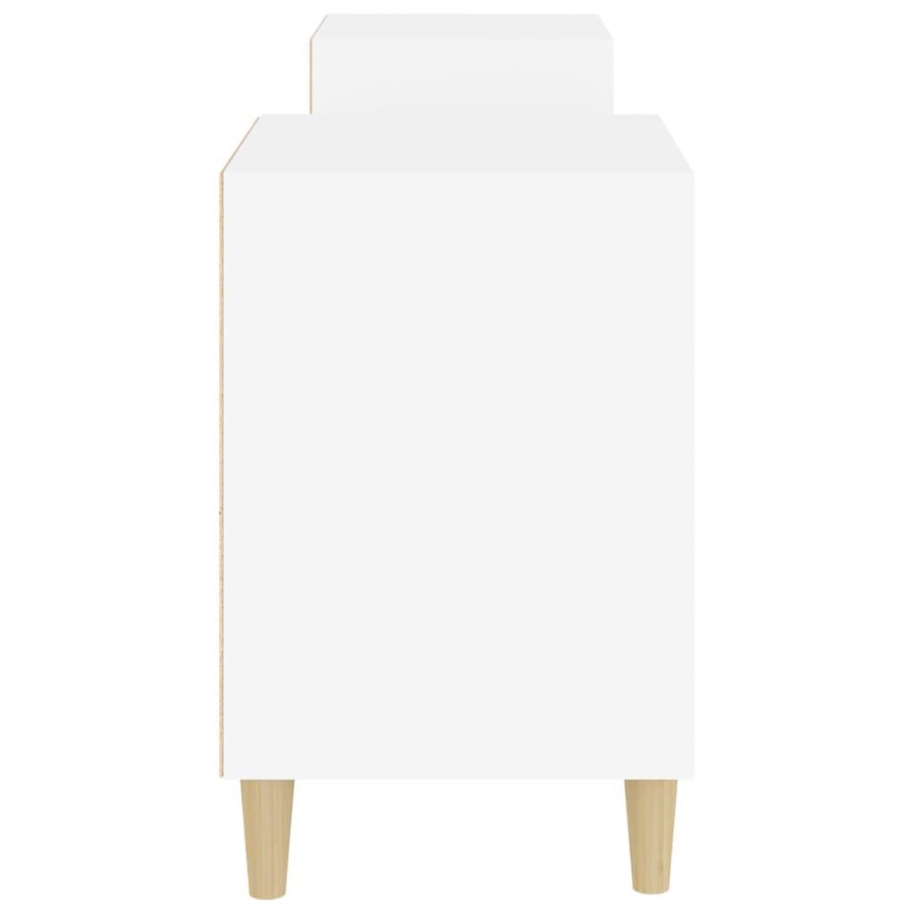 vidaXL Έπιπλο Τηλεόρασης Λευκό 160 x 35 x 55 εκ. Επεξεργασμένο Ξύλο