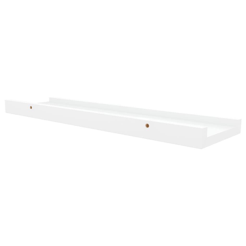 vidaXL Ράφια για Κορνίζες 2 τεμ. Λευκά 40 x 9 x 3 εκ. από MDF