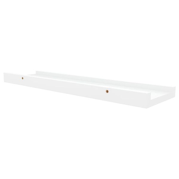 vidaXL Ράφια για Κορνίζες 2 τεμ. Λευκά 40 x 9 x 3 εκ. από MDF