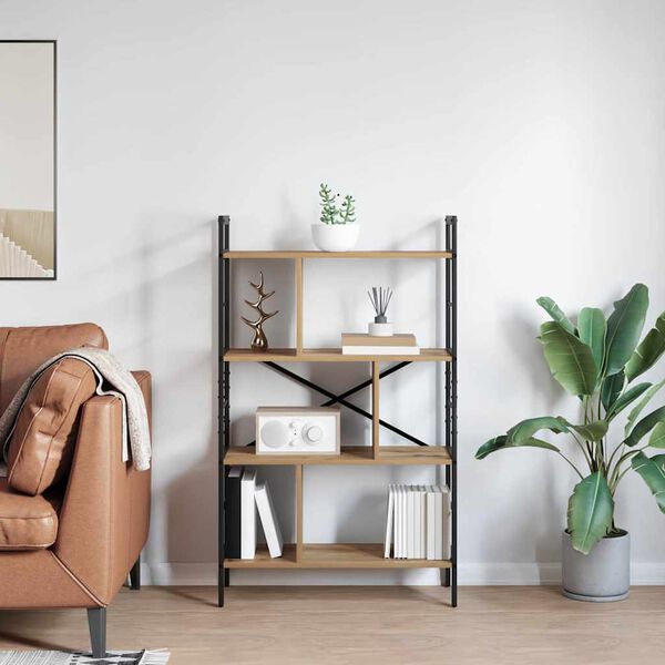 vidaXL &Rho;ά&phi;&iota; &Beta;&iota;&beta;&lambda;ί&omega;&nu; Artisan Oak 75 x 30 x 123,5 &epsilon;&kappa;. &Epsilon;&pi;&epsilon;&xi;&epsilon;&rho;&gamma;&alpha;&sigma;&mu;έ&nu;&omicron; &xi;ύ&lambda;&omicron;