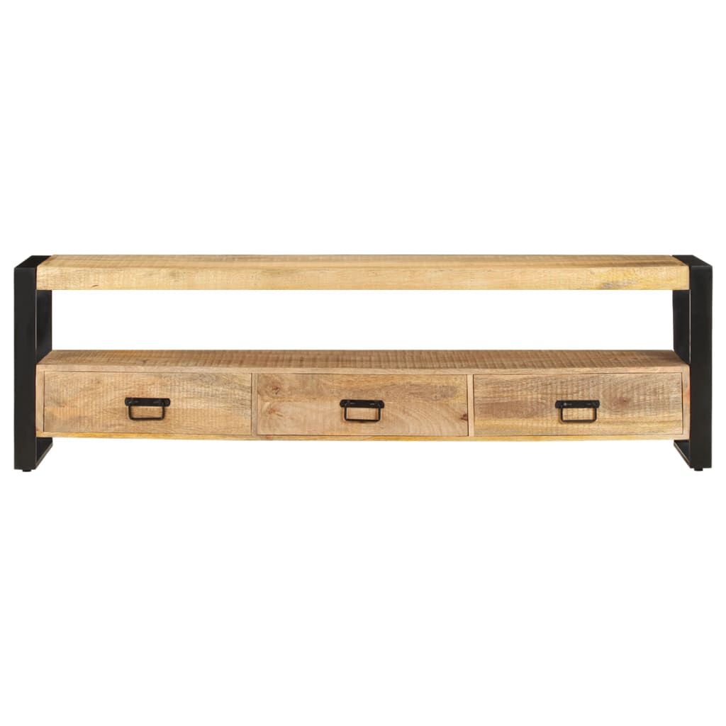 vidaXL Έπιπλο Τηλεόρασης 150 x 30 x 45 εκ. από Μασίφ Ξύλο Μάνγκο