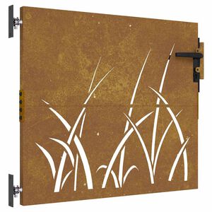 vidaXL &Pi;ό&rho;&tau;&alpha; &Kappa;ή&pi;&omicron;&upsilon; &mu;&epsilon; &Sigma;&chi;έ&delta;&iota;&omicron; &Chi;ό&rho;&tau;&omicron;&upsilon; &alpha;&pi;ό &Alpha;&tau;&sigma;ά&lambda;&iota; Corten 85x75 &epsilon;&kappa;.