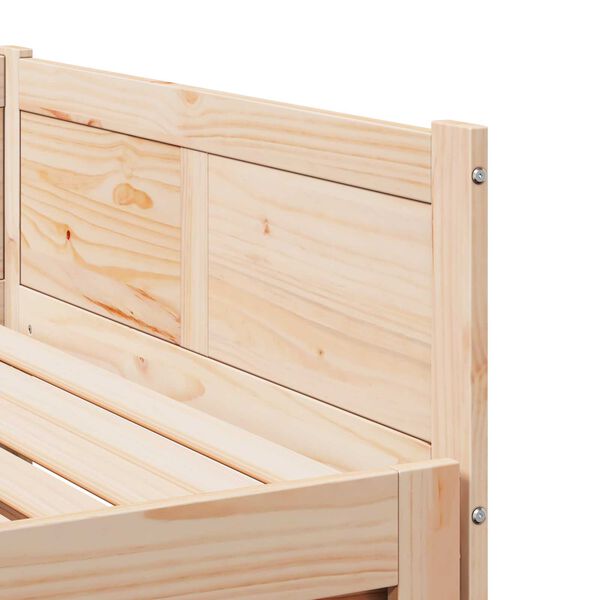 vidaXL Pull-out Κρεβάτι Ημέρας 90x200 εκ Μασίφ Ξύλο Πεύκο