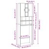 vidaXL Ντουλάπι Πλυντηρίου τεχνίτης Δρυς 64 x 25,5 x 190 εκ.