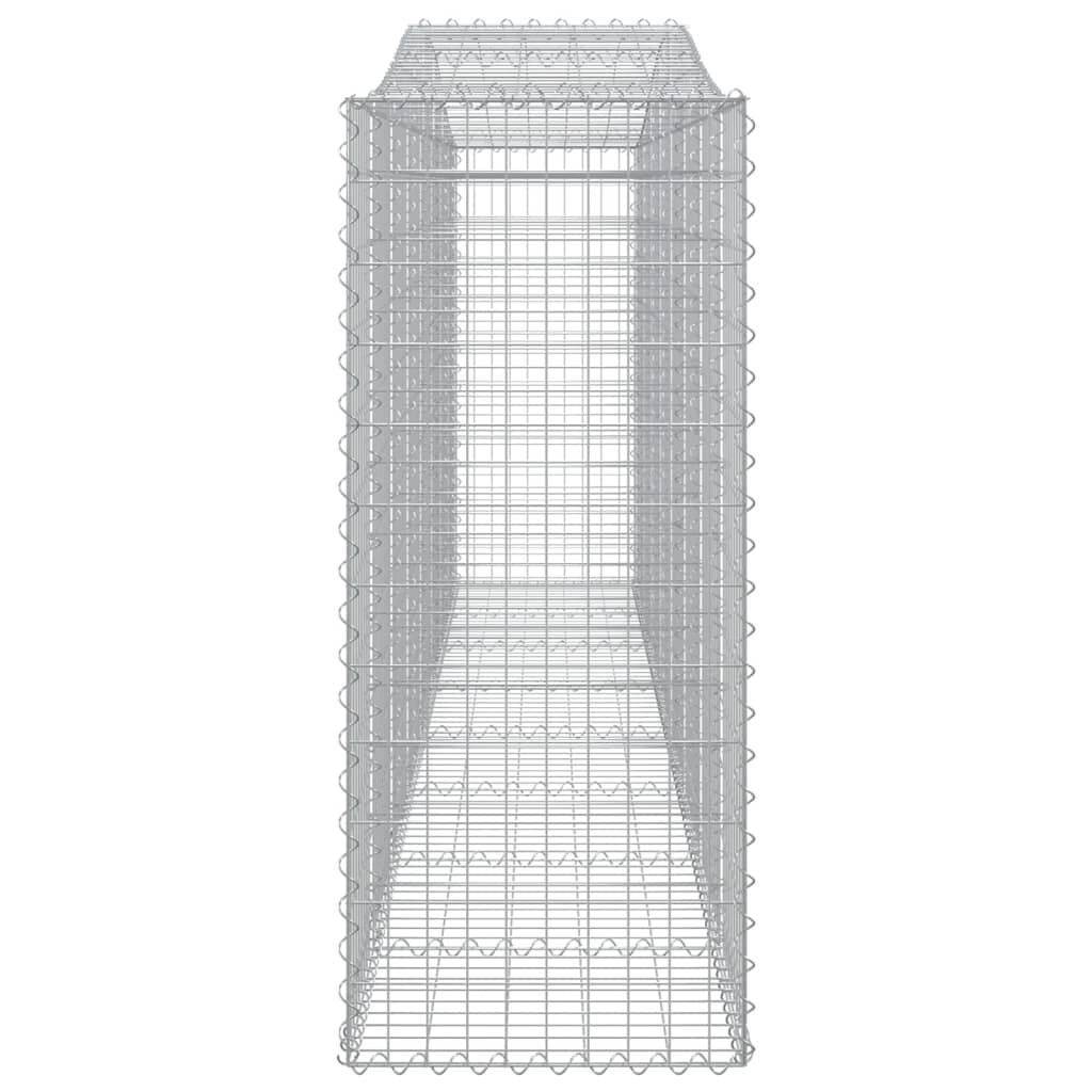 vidaXL Συρματοκιβώτια Τοξωτά 9 τεμ. 400x50x120/140 εκ. Γαλβαν. Ατσάλι