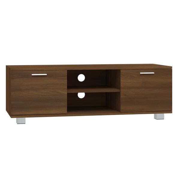 vidaXL Έπιπλο Τηλεόρασης Καφέ Δρυς 120x40,5x35 εκ. Επεξεργασμένο Ξύλο