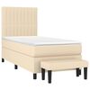 vidaXL &Kappa;&rho;&epsilon;&beta;ά&tau;&iota; Boxspring &mu;&epsilon; &Sigma;&tau;&rho;ώ&mu;&alpha; &Kappa;&rho;&epsilon;&mu; 90x190 &epsilon;&kappa;.&Upsilon;&phi;&alpha;&sigma;&mu;ά&tau;&iota;&nu;&omicron;