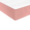 vidaXL Στρώμα με Pocket Springs για Παιδιά Ροζ 80x160εκ Βελούδο