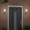 vidaXL Εξωτερικά Φωτιστικά Τοίχου 2 pcs Ασημί 10.5 x 6 x 35 εκ.