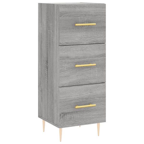 vidaXL Ντουλάπι Γκρι Sonoma 34,5x34x90 εκ. από Επεξεργασμένο Ξύλο