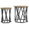 vidaXL &Tau;&rho;&alpha;&pi;&epsilon;&zeta;ά&kappa;&iota; &sigma;&alpha;&lambda;&omicron;&nu;&iota;&omicron;ύ 2 pcs Artisan Oak 50 x 50 x 50 cm