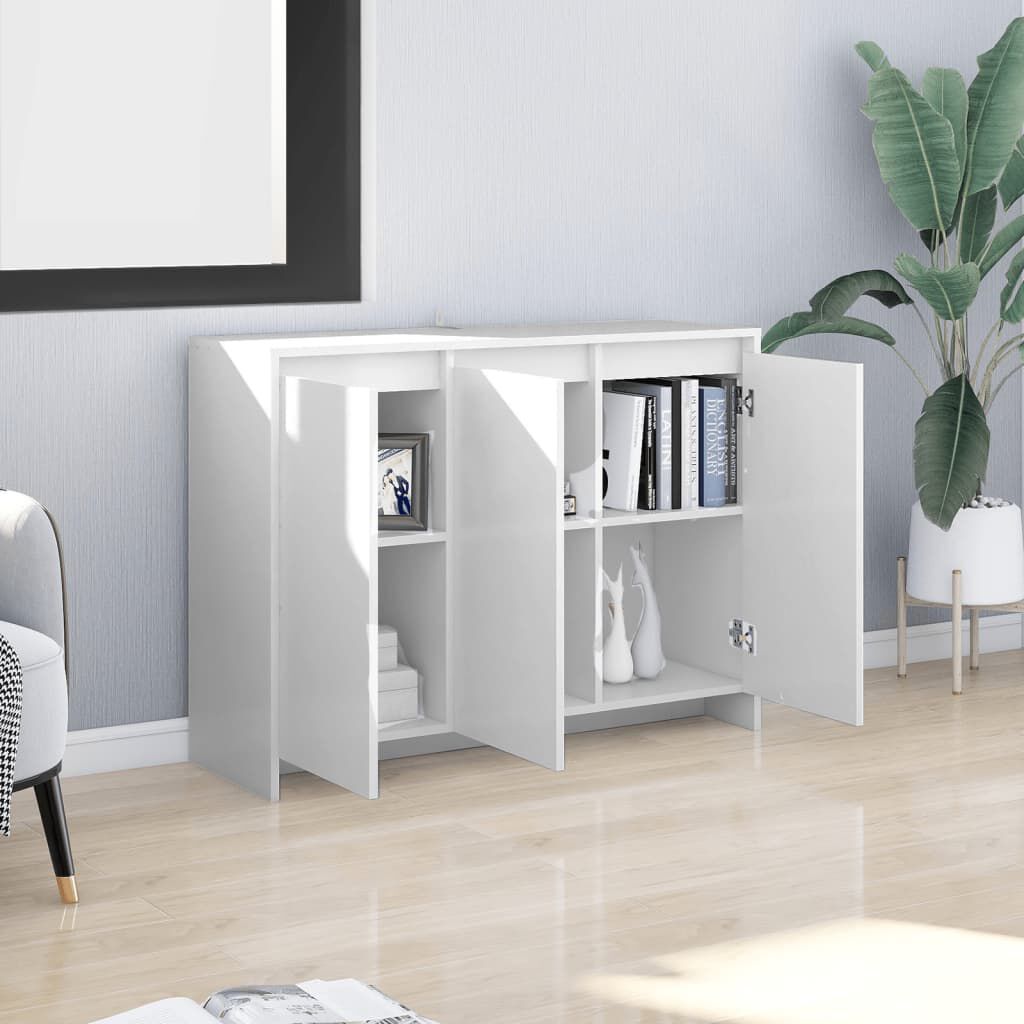 vidaXL Μπουφές Λευκός 102 x 33 x 75 εκ. από Επεξ. Ξύλο