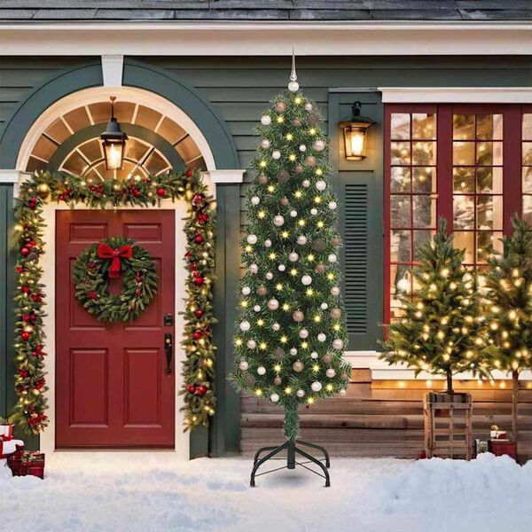 vidaXL &Tau;&epsilon;&chi;&nu;&eta;&tau;ό &Chi;&rho;&iota;&sigma;&tau;&omicron;&upsilon;&gamma;&epsilon;&nu;&nu;&iota;ά&tau;&iota;&kappa;&omicron; &Delta;έ&nu;&tau;&rho;&omicron; &mu;&epsilon; 300 LED &Pi;&rho;ά&sigma;&iota;&nu;&omicron; 210 cm