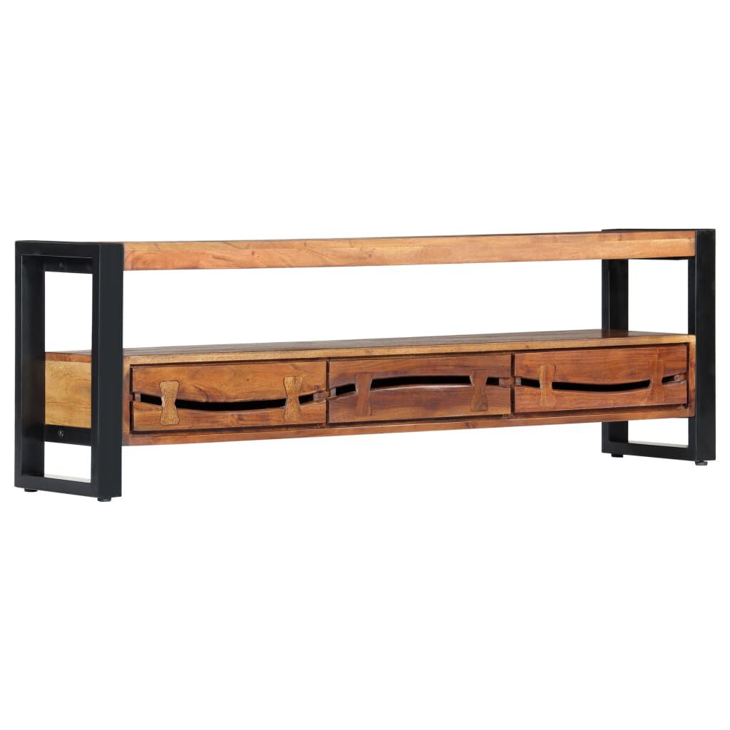 vidaXL Έπιπλο Τηλεόρασης 140 x 30 x 45 εκ. από Μασίφ Ξύλο Ακακίας