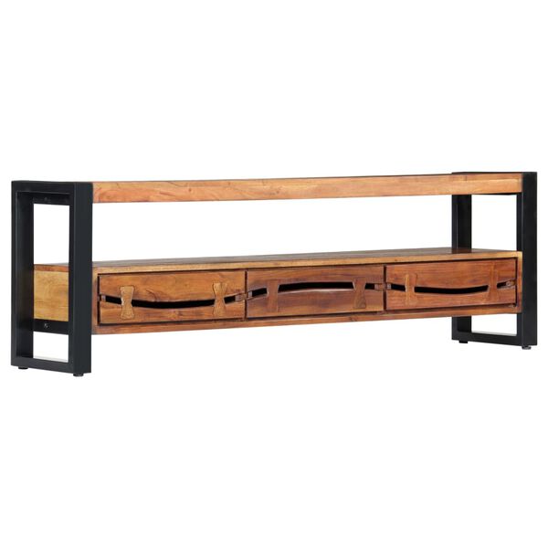 vidaXL Έπιπλο Τηλεόρασης 140 x 30 x 45 εκ. από Μασίφ Ξύλο Ακακίας