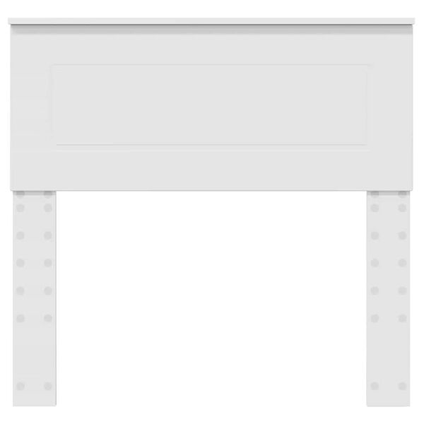 vidaXL Κεφαλάρι με κεφαλάρι Λευκό 90 cm Επεξεργασμένο ξύλο