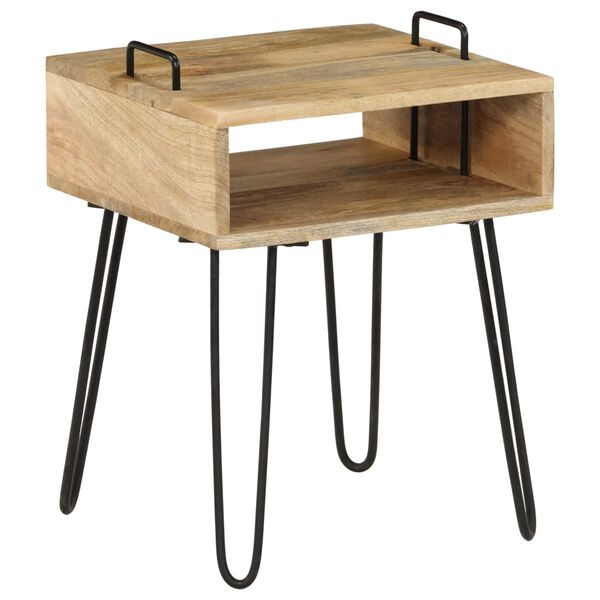 vidaXL Κομοδίνο 40 x 34 x 47 εκ. από Μασίφ Ξύλο Μάνγκο