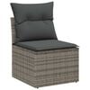 vidaXL Σετ Καναπέ Κήπου 12 pcs Γκρι συνθετικό ρατάν
