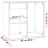 808840 vidaXL Ντουλάπι Καλλυντικών Γκρι Σκυροδ. 80x40x75 εκ Επεξ. Ξύλο