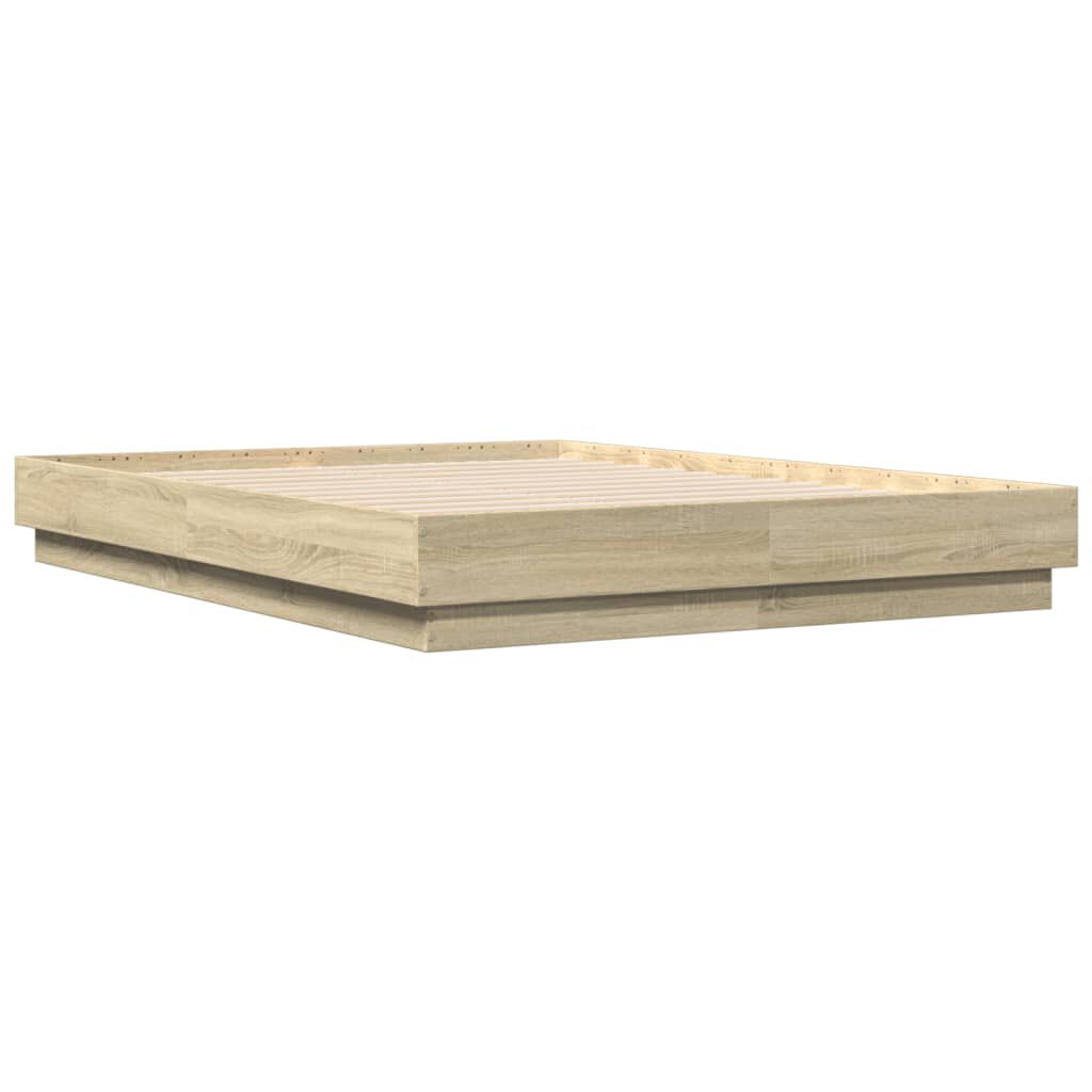 vidaXL Πλαίσιο Κρεβατιού Sonoma Δρυς 120x190 εκ. Επεξεργασμένο Ξύλο