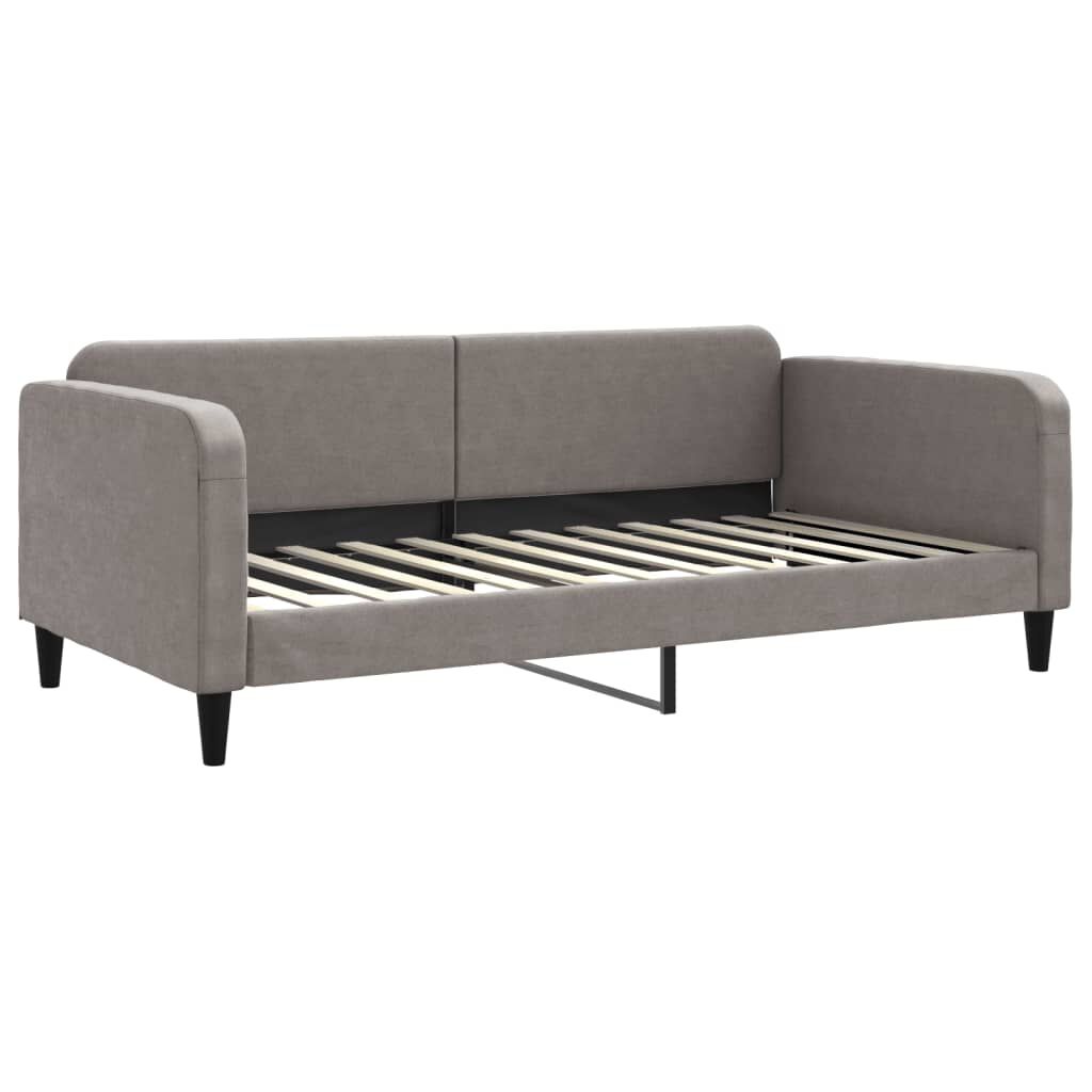 vidaXL Καναπές Κρεβάτι Taupe 100 x 200 εκ. Υφασμάτινος