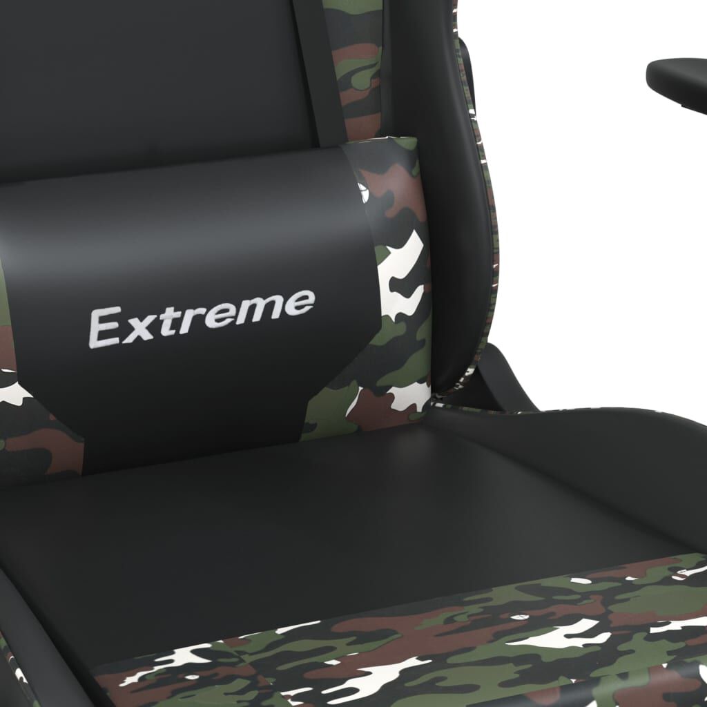 vidaXL Καρέκλα Gaming Μαύρο/Παραλλαγή από Συνθετικό Δέρμα