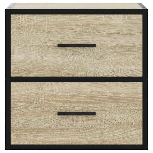 vidaXL Επίτοιχα κομοδίνα 2 τεμάχια Sonoma Oak 40x31x39,5 cm
