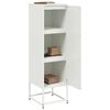 vidaXL Μπουφές Λευκός 36x39x123 εκ. από Ατσάλι
