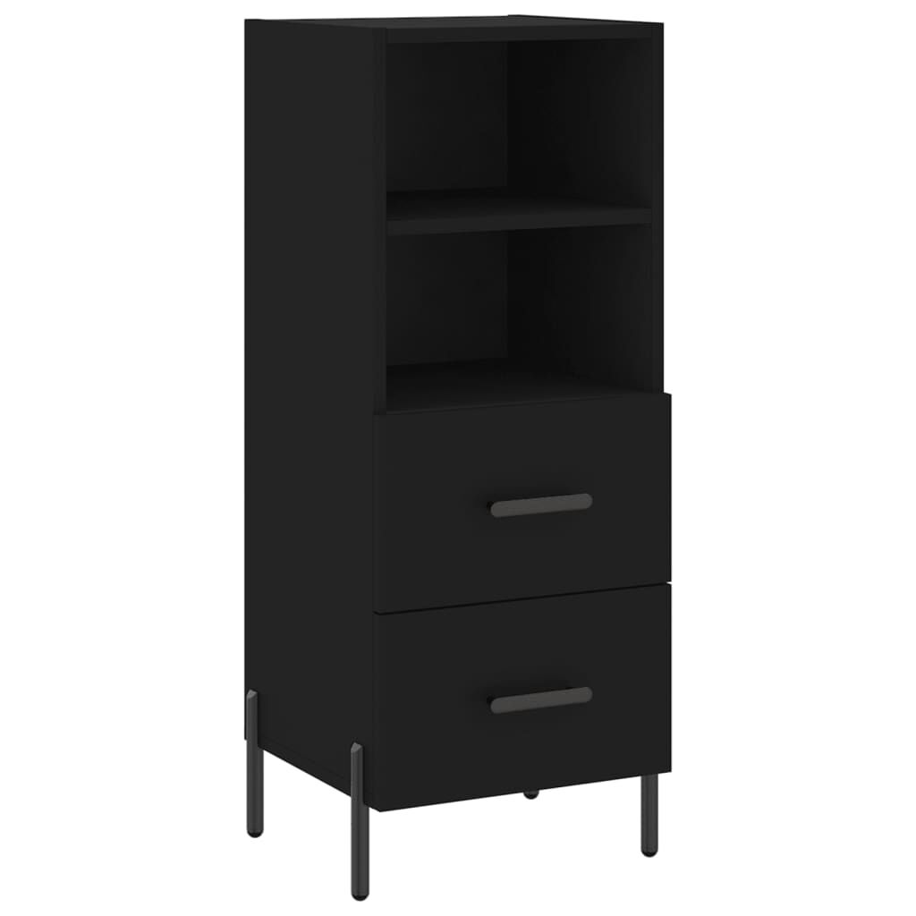 vidaXL Ντουλάπι Μαύρο 34,5 x 34 x 90 εκ. από Επεξεργασμένο Ξύλο