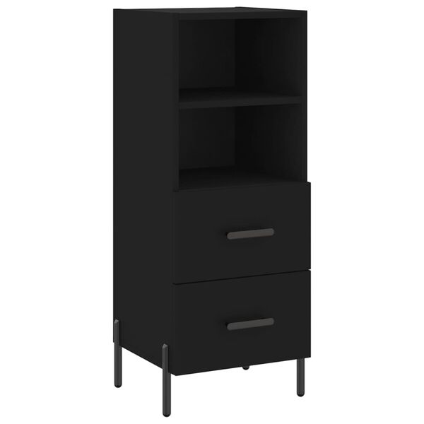 vidaXL Ντουλάπι Μαύρο 34,5 x 34 x 90 εκ. από Επεξεργασμένο Ξύλο