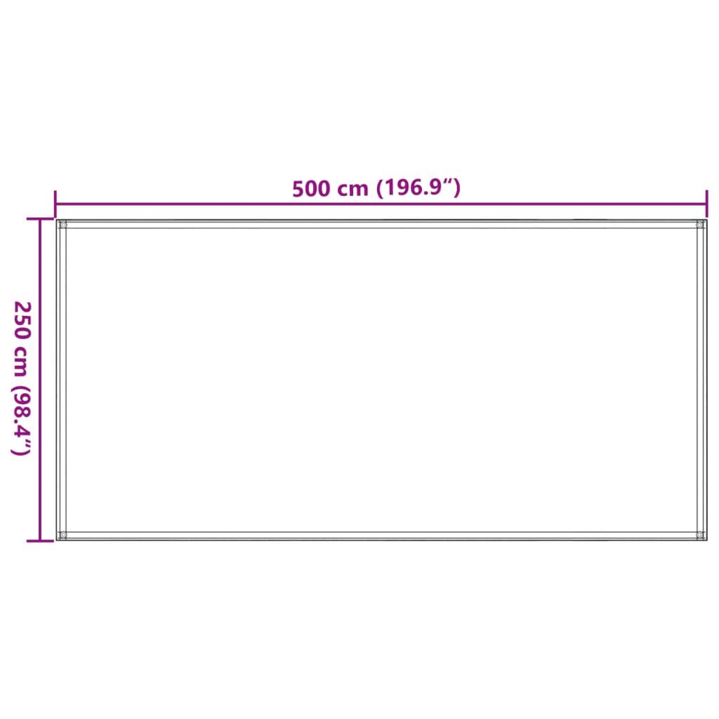 vidaXL Χαλί Σκηνής Ανθρακί 250 x 500 εκ.
