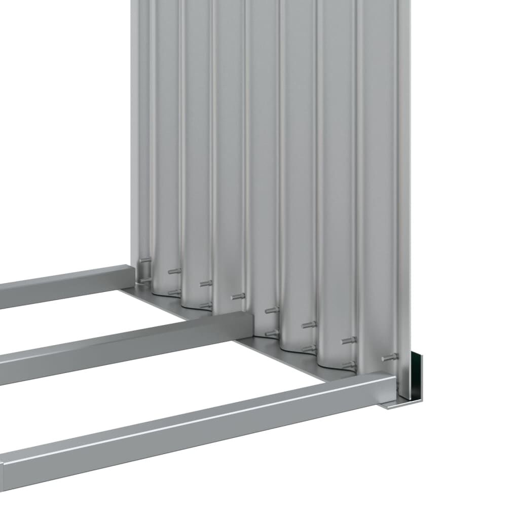 vidaXL Ξυλοθήκη Πράσινη 120 x 45 x 100 εκ. από Γαλβανισμένο Ατσάλι