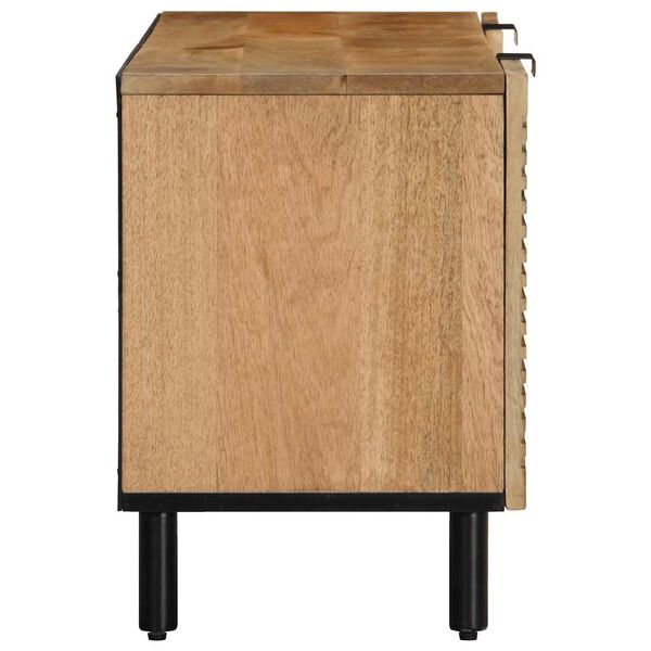vidaXL Ντουλάπι τηλεόρασης καφέ 105x33x46 cm από μασίφ ξύλο Mango