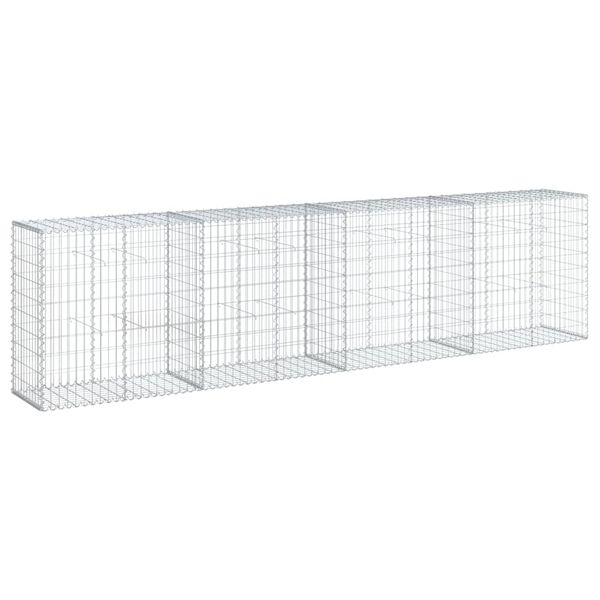 vidaXL Συρματοκιβώτιο με Κάλυμμα 400x50x100εκ. από Γαλβανισμένο Χάλυβα