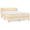 vidaXL &Kappa;&rho;&epsilon;&beta;ά&tau;&iota; Boxspring &mu;&epsilon; &Sigma;&tau;&rho;ώ&mu;&alpha; &Kappa;&rho;&epsilon;&mu; 140x200 &epsilon;&kappa;. &Upsilon;&phi;&alpha;&sigma;&mu;ά&tau;&iota;&nu;&omicron;