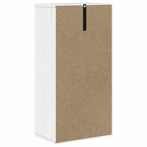 vidaXL Βοηθητικό Ντουλάπι ODDA Λευκό 40x24x79εκ. από Μασίφ Ξύλο Πεύκου