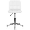 3087634 vidaXL Swivel Dining Chairs 4 pcs White Faux Leather (334405&times;2)
