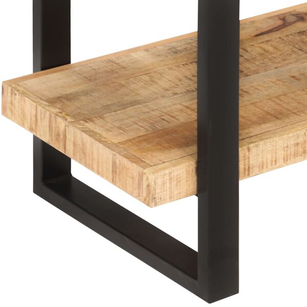 vidaXL Βιβλιοθήκη με 4 Επίπεδα 120x40x180 εκ. Ακατέργαστο Ξύλο Μάνγκο