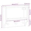 vidaXL Επίτοιχη κρεμάστρα παλτών SANDNES 45x12x35 εκ.Πεύκο μασίφ ξύλο